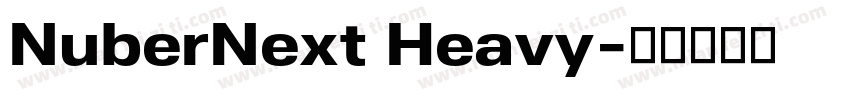 NuberNext Heavy字体转换